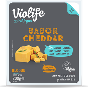 Bloque Cheddar Violife queso vegano Distribuidor Proveedor Al por mayor Wholesale Taula Verda Amazing Foods