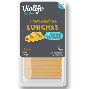 Lonchas Cheddar Violife queso vegano Distribuidor Proveedor Al por mayor Wholesale Taula Verda Amazing Foods