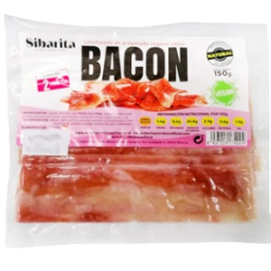 Bacon en lonchas Sibarita Vegan Distribuidor Proveedor Al por mayor Wholesale Taula Verda Amazing Foods Barcelona España