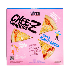 Pizza Vacka Cheez Warrior queso vegano Vacka Distribuidor vegano Proveedor Plant Based La Taula Verda España Barcelona