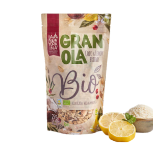 Granola coco lemon friends La Newyorkina Distribuidor Proveedor Al por mayor Wholesale Taula Verda Amazing Foods Barcelona España