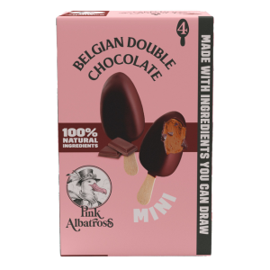 Polo cremoso doble chocolate Pink Albatross Distribuidor vegano Proveedor Taula Verda Amazing Foods Barcelona